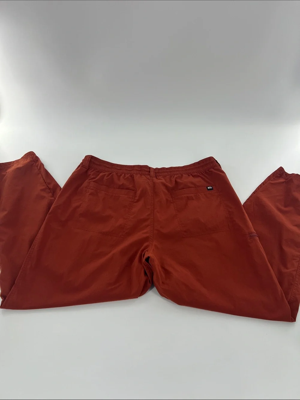 REI Men's Trailmade Rust Jogger Pants Zip Pocket Nylon Spandex